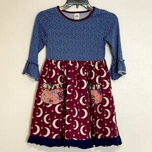 Wild Flowers Dress No.10 Size 10 EUC Mixed Media Dress